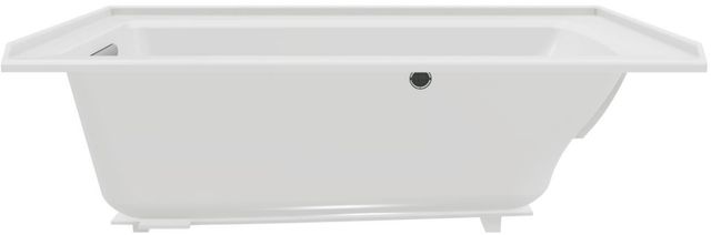 KOHLER® Archer® White 60" x 30" Alcove Bath with Bask® Heated Surface - Left Drain-1