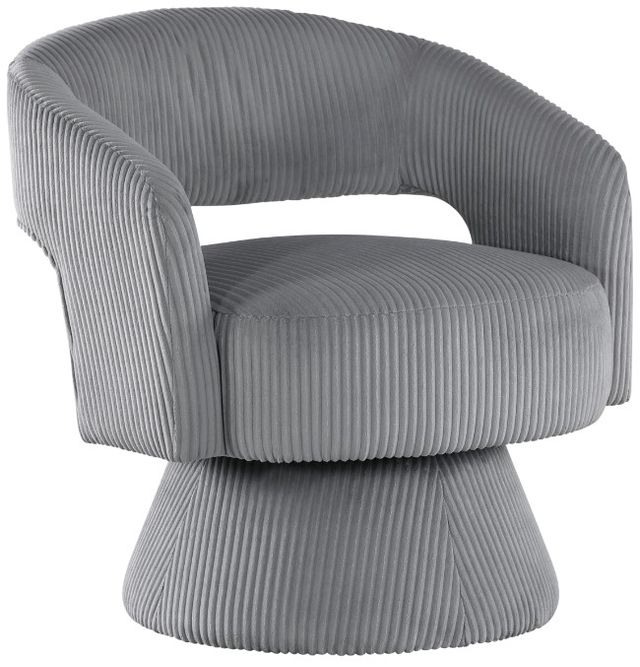 Homelegance® Upton Dark Gray Swivel Chair-0