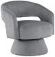 Homelegance® Upton Dark Gray Swivel Chair-0