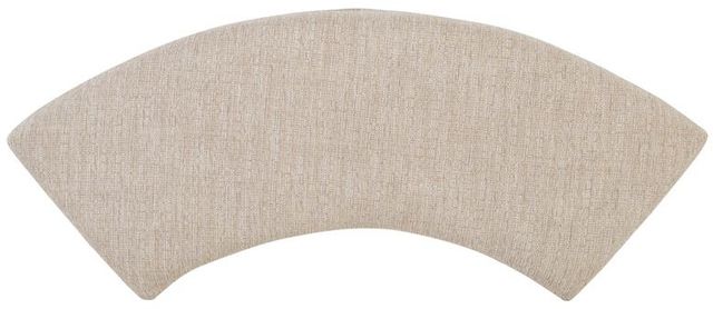 Magnussen Home® Heron Cove Chalk White Upholstered Curved Bench-2