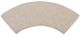 Magnussen Home® Heron Cove Chalk White Upholstered Curved Bench-2
