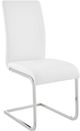 Armen Living Amanda 2-Piece White/Chrome Side Chairs-0