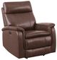 American Wholesale Furniture Madrid Pecan Power Wall Hugger Recliner-0