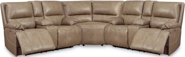 Signature Design by Ashley® Ricmen 3-Piece Putty Power Reclining Sectional-0