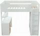 ACME Furniture Nerice Oak/White Twin Youth Loft Bed with Desk and Wardrobe-1