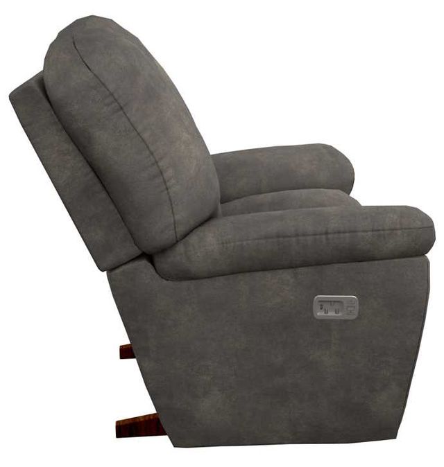 La-Z-Boy® Maverick Smoke Power Rocking Recliner with Headrest-2