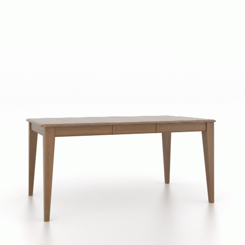 Canadel Customizable Gourmet 64" VE Base Dining Table with One Leaf -1