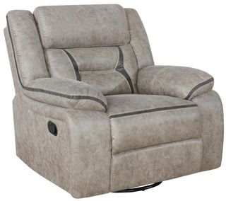 Coaster® Greer Taupe Swivel Glider Recliner