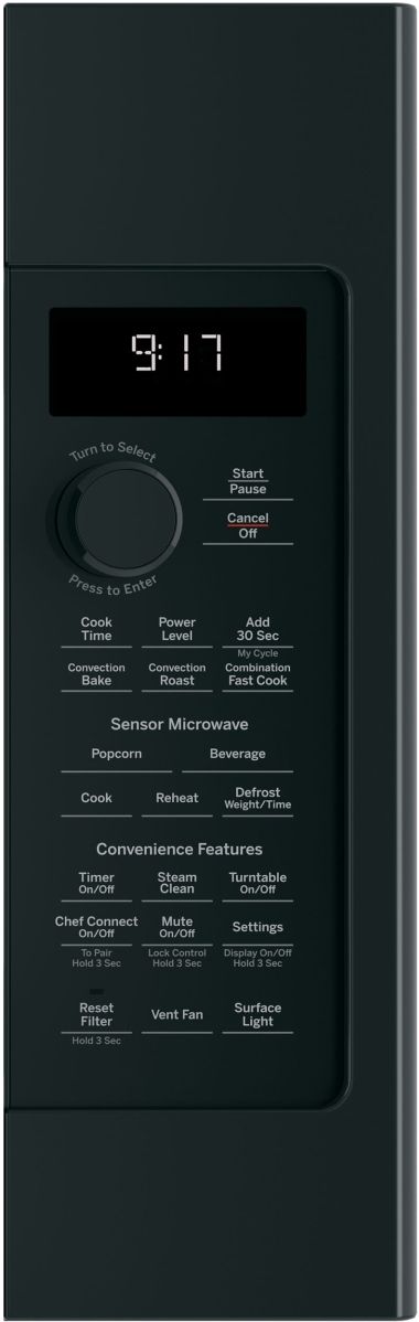 GE Profile™ 1.7 Cu. Ft. Black Over The Range Microwave-1