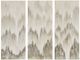 Olliix by Madison Park Sterling Mist 3 Piece Grey Hand Brush Embellished Canvas Set-0