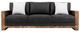International Furniture Direct Ancora Brown/Stained Brown Upholstered Sofa-2