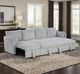 Furniture of America® Denholme Gray U-Sectional with Pull Out-1