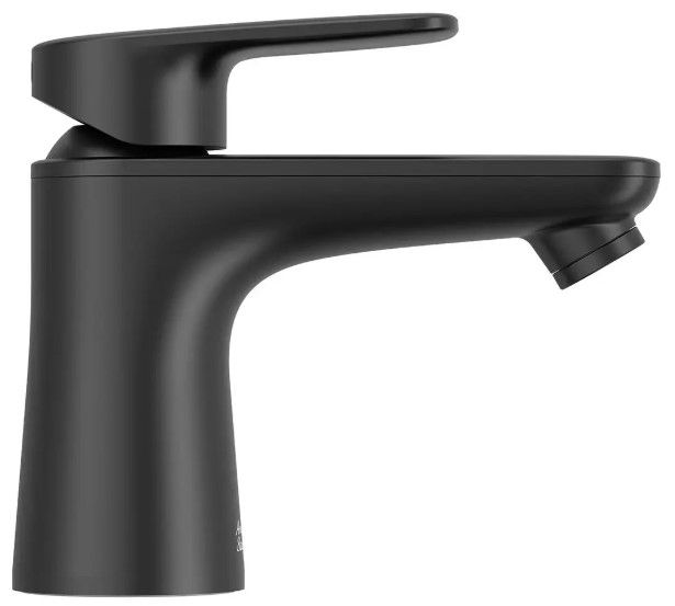 American Standard Aspirations Matte Black Single-Handle Petite Bathroom Faucet with Drain-1