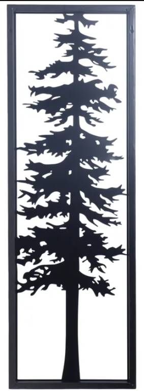 StyleCraft Cypres II Black/White Wall Art-1