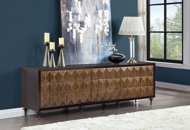 ACME Furniture Diya Espresso/Forged Bronze Console Cabinet-1