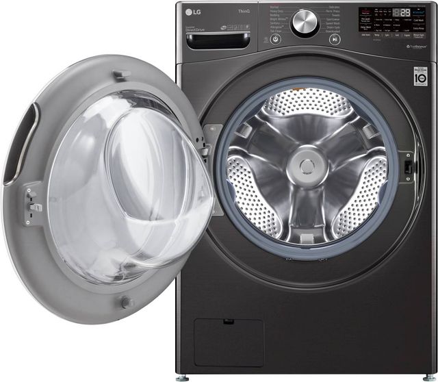 LG 5.0 Cu. Ft. Black Steel Front Load Washer-2