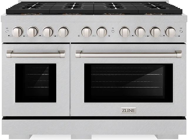 ZLINE Paramount 48" Satin Stainless Steel Pro Style Gas Range with with 8 Burner DuoPro™ Cooktop-0