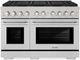 ZLINE Paramount 48" Satin Stainless Steel Pro Style Gas Range with with 8 Burner DuoPro™ Cooktop-0
