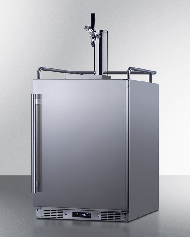 Summit® Commercial 24" Stainless Steel Built-In Outdoor Beer Kegerator-3