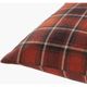Surya Brenley Dark Red 18"x18" Toss Pillow with Down Insert-1