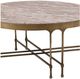 Furniture Classics Shirley Natural Marble Top Coffee Table with Gold Base-5