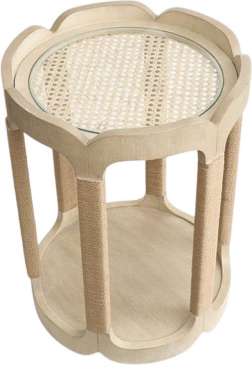 Magnussen Home® Sunset Cove Sanibel Brown Drum Table-2