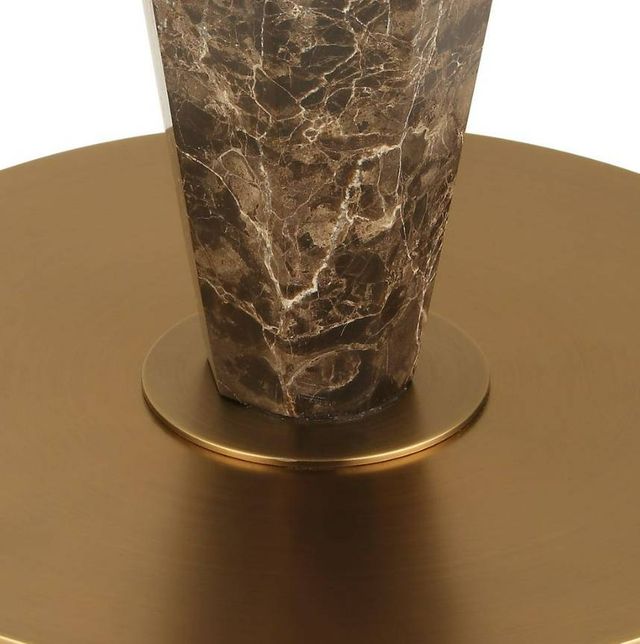 Uttermost® Tyree Brown Marble/Off-White Floor Lamp with Brass Accent-3