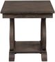 Mazin Furniture Toulon Distressed Dark Oak End Table-1