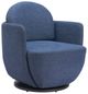 Zuo® Modern Bant Blue Swivel Accent Chair-0