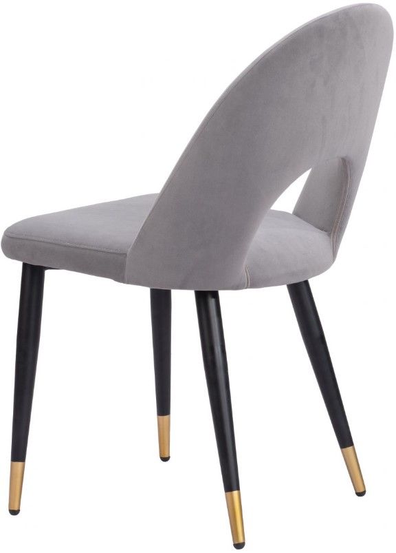 Zuo® Modern Menlo Black/Gold/Gray Dining Side Chair Set-3