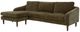 Moe's Home Collection Quinn 2-Piece Cedar Green Sectional Sofa with Reversible Chaise Ottoman-1