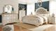 Signature Design by Ashley® Realyn Chipped White Queen Upholstered Panel Bed-2
