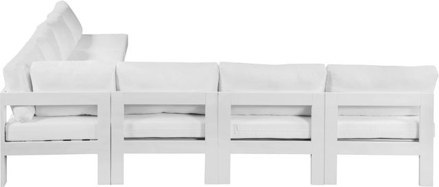 Meridian Furniture Nizuc 7-Piece White Outdoor Patio Modular Sectional Set-2