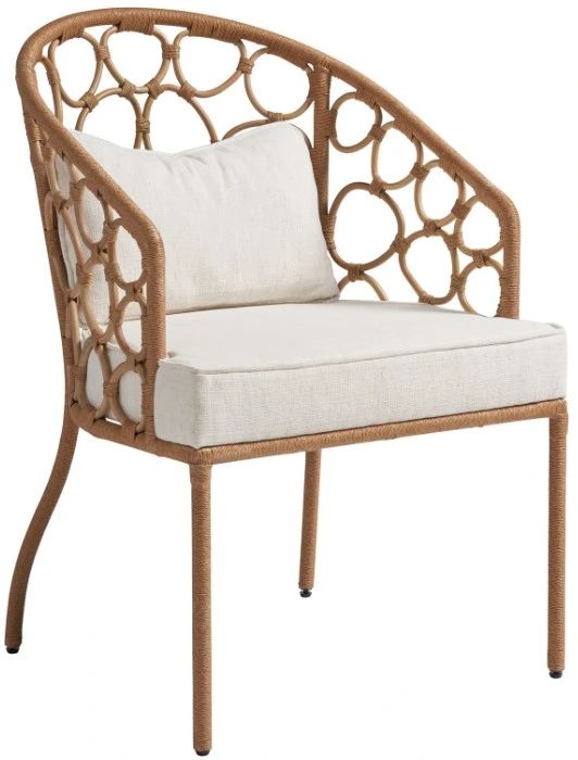 Universal Explore Home™ Weekender Coastal Living Home Pebble Natural-Nomad Snow Dining Arm Chair-0