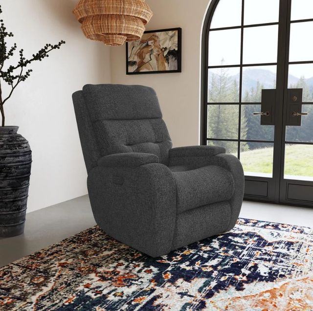 Flexsteel® Customizable Strait Power Recliner with Power Headrest-2