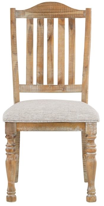 Homelegance® Weatherford Gray/Wheat Upholstered Dining Side Chair-2
