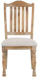 Homelegance® Weatherford Gray/Wheat Upholstered Dining Side Chair-2
