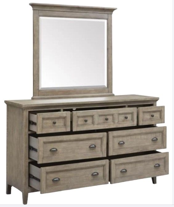Magnussen Home® Paxton Place Gray Dresser and Mirror-1