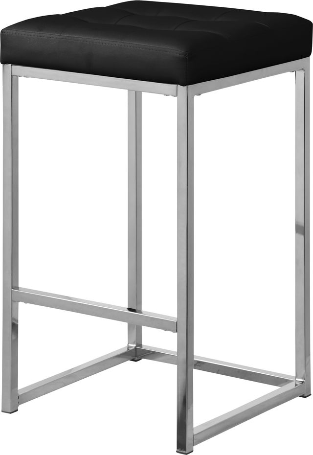 Meridian Furniture Nicola Black Faux Leather Counter Stool-0