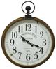 YHD Brown Kensington Station Pocket Watch Style Wall Clock-0