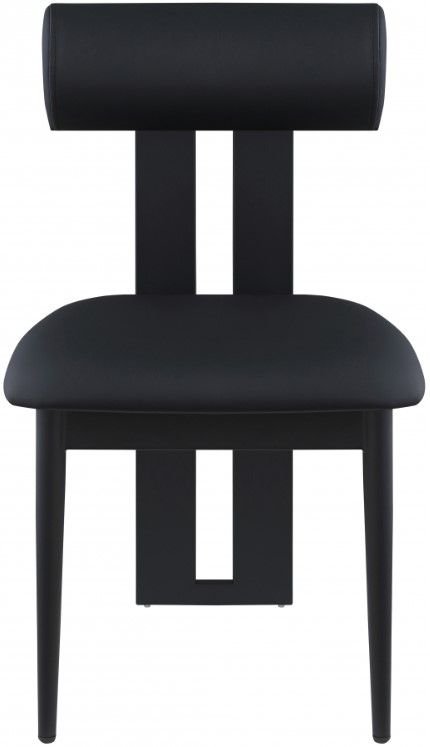 Meridian Furniture Dario Black Vegan Leather Dining Chair-1
