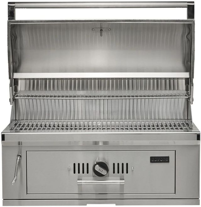 Coyote® 36" Stainless Steel Built-In Charcoal Grill-1