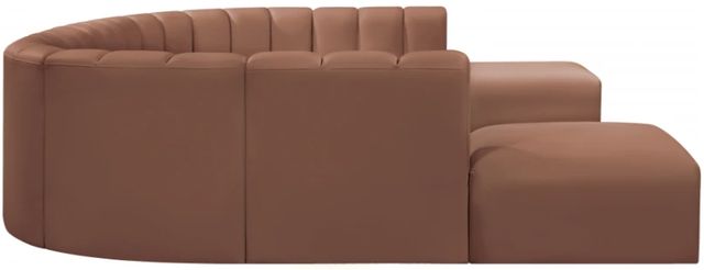 Meridian Furniture Arc 10-Piece Cognac Leather Sectional-2