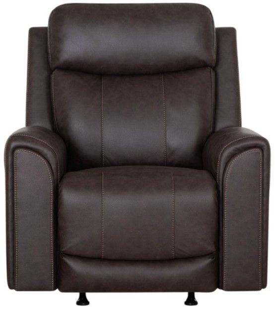 Franklin™ Argent Duvall Coffee Fabric Power Rocker Recliner-3