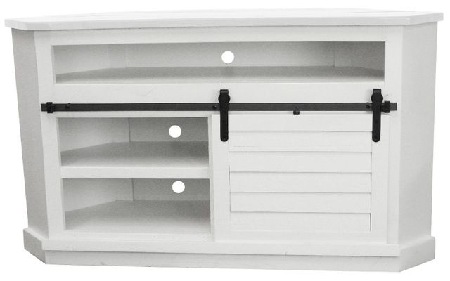 American Heartland Manufacturing Rustic Bower Shutter Corner TV Stand-0