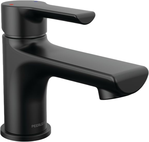 Peerless Flute™ Matte Black Single Top Handle Lavatory Faucet-0