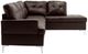 Mazin Furniture Barrington 2-Piece Brown Right-Arm Facing Sofa Sectional and Chaise-3