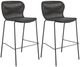 Coaster® McKinley 2-Piece Brown/Sandy Black Upholstered Bar Stools-1