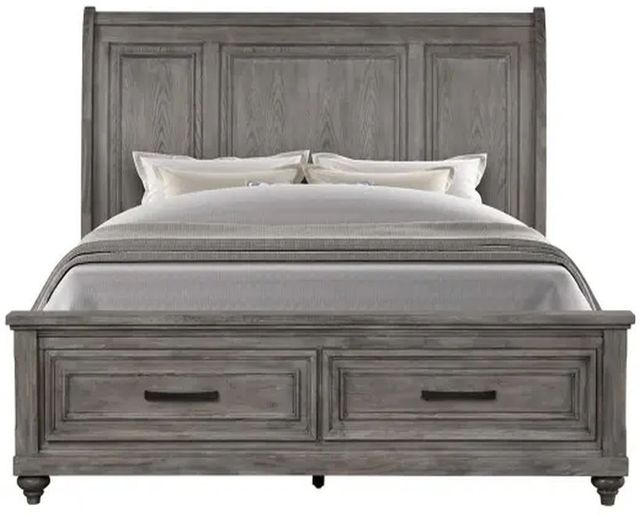 Legends Home Linsey Heather Gray Queen Sleigh Bed-1