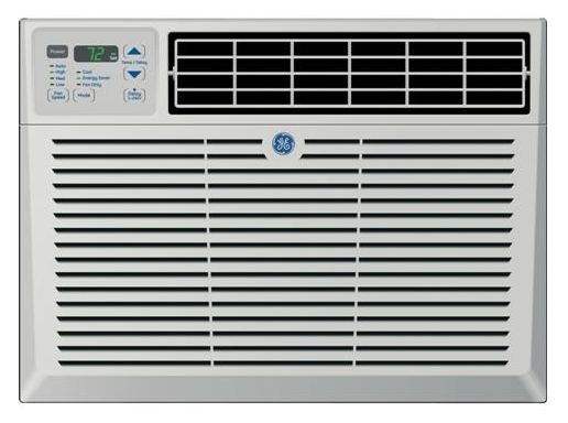 GE® 230/208 Volt Electronic Room Air Conditioner-Gray-0